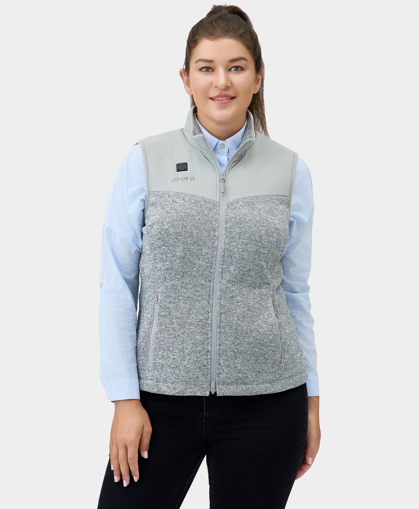 Augusta Women's Heated Sweater Fleece Vest