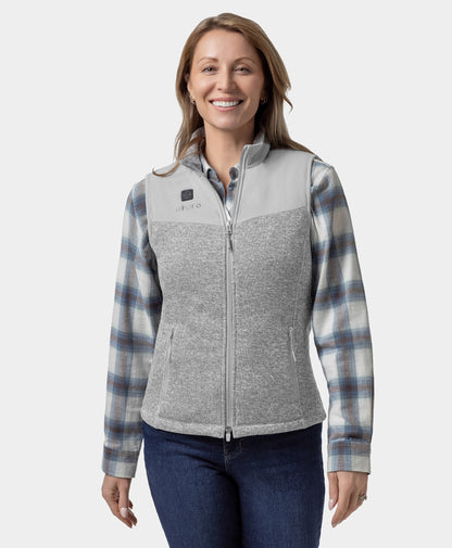 Augusta Women's Heated Sweater Fleece Vest