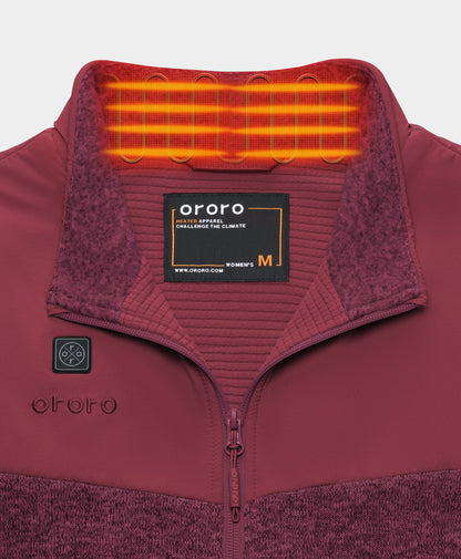 Augusta Women's Heated Sweater Fleece Vest