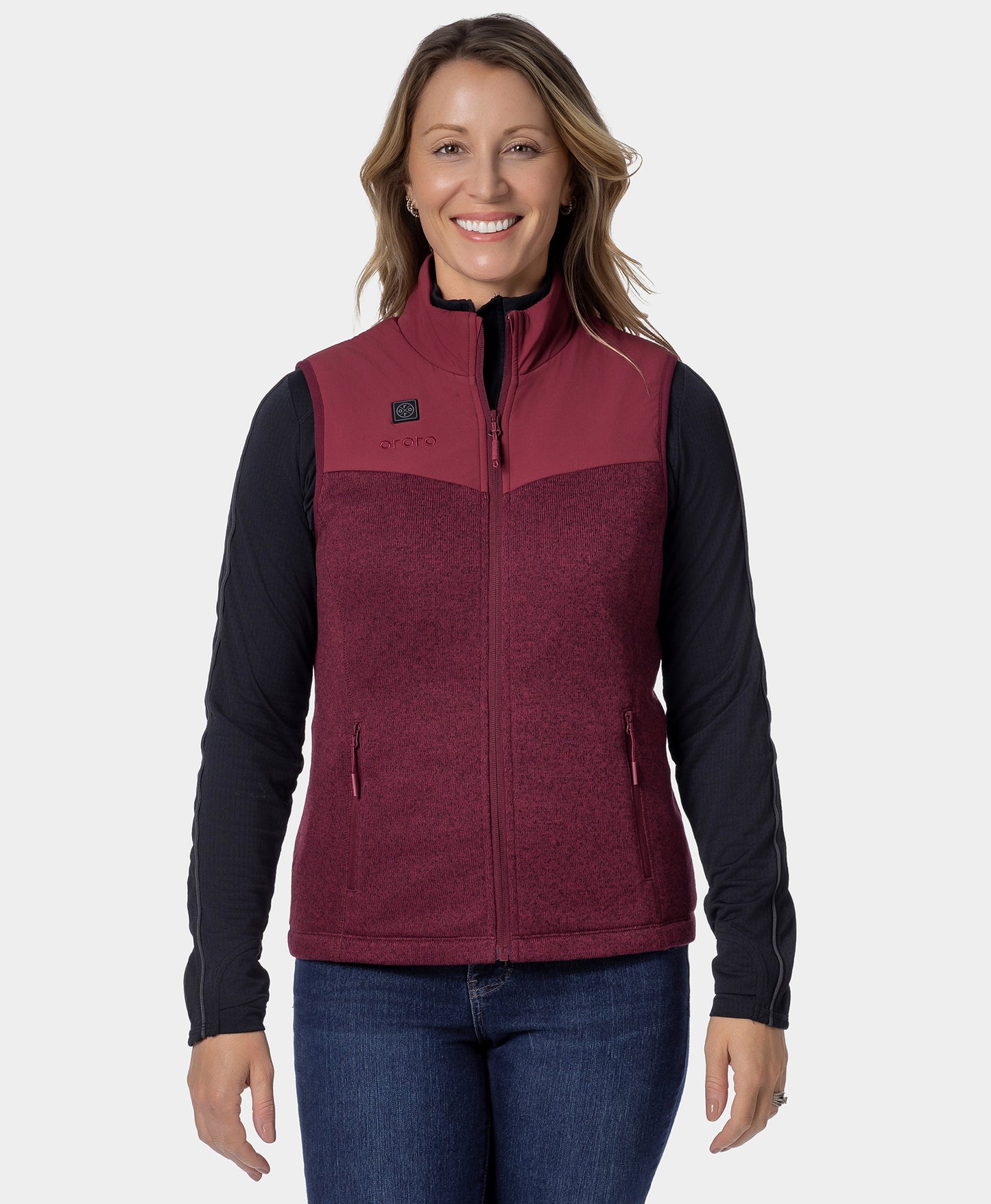 Augusta Women's Heated Sweater Fleece Vest