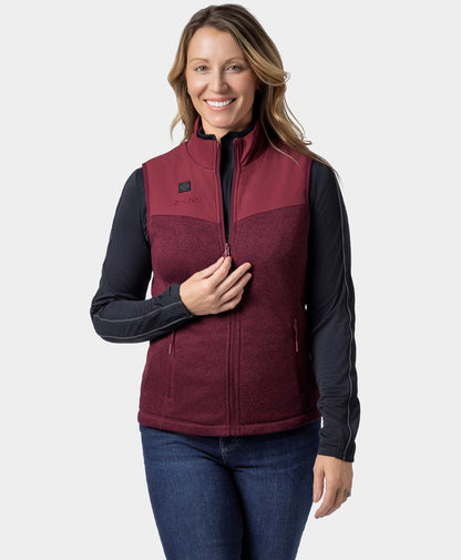 Augusta Women's Heated Sweater Fleece Vest
