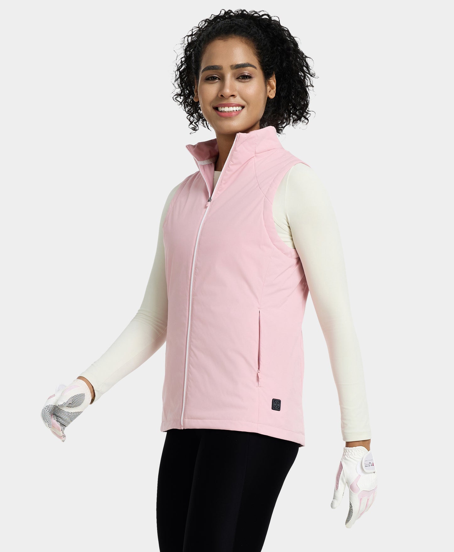 Pinehurst Women's Heated Golf Vest - Rose Pink