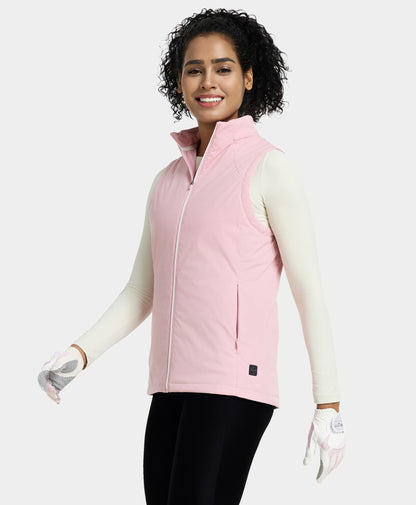 Pinehurst Women's Heated Golf Vest - Rose Pink