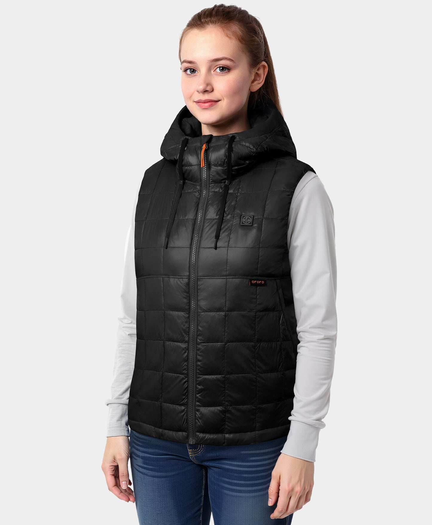 PuffLyte™ Women's Junior 4-Zone Hooded Heated Vest