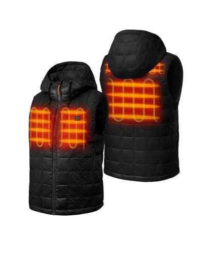PuffLyte™ Women's Junior 4-Zone Hooded Heated Vest