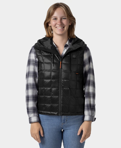 PuffLyte™ Women's Junior 4-Zone Hooded Heated Vest