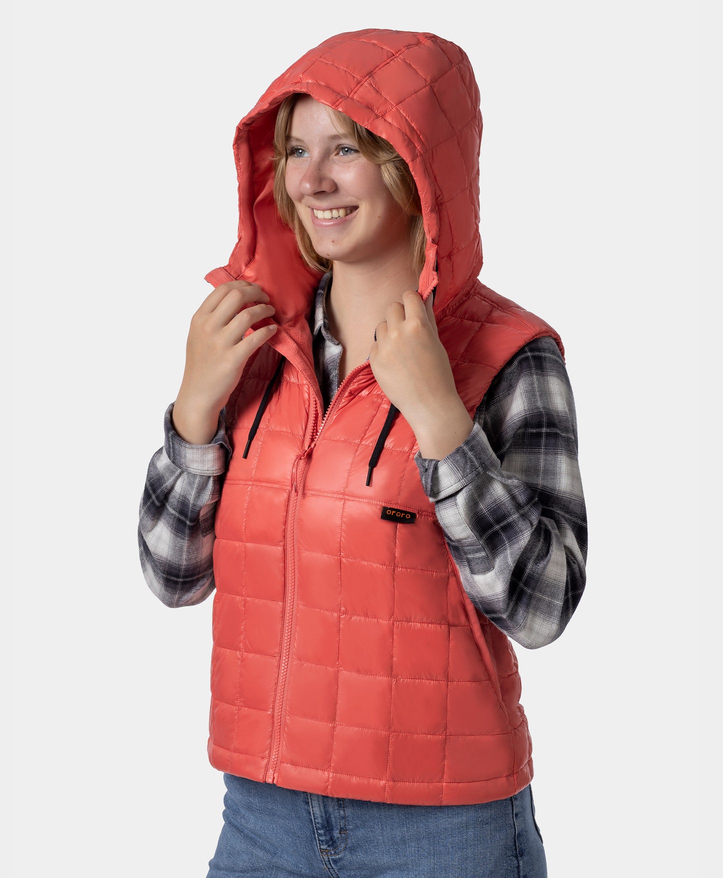 PuffLyte™ Women's Junior 4-Zone Hooded Heated Vest