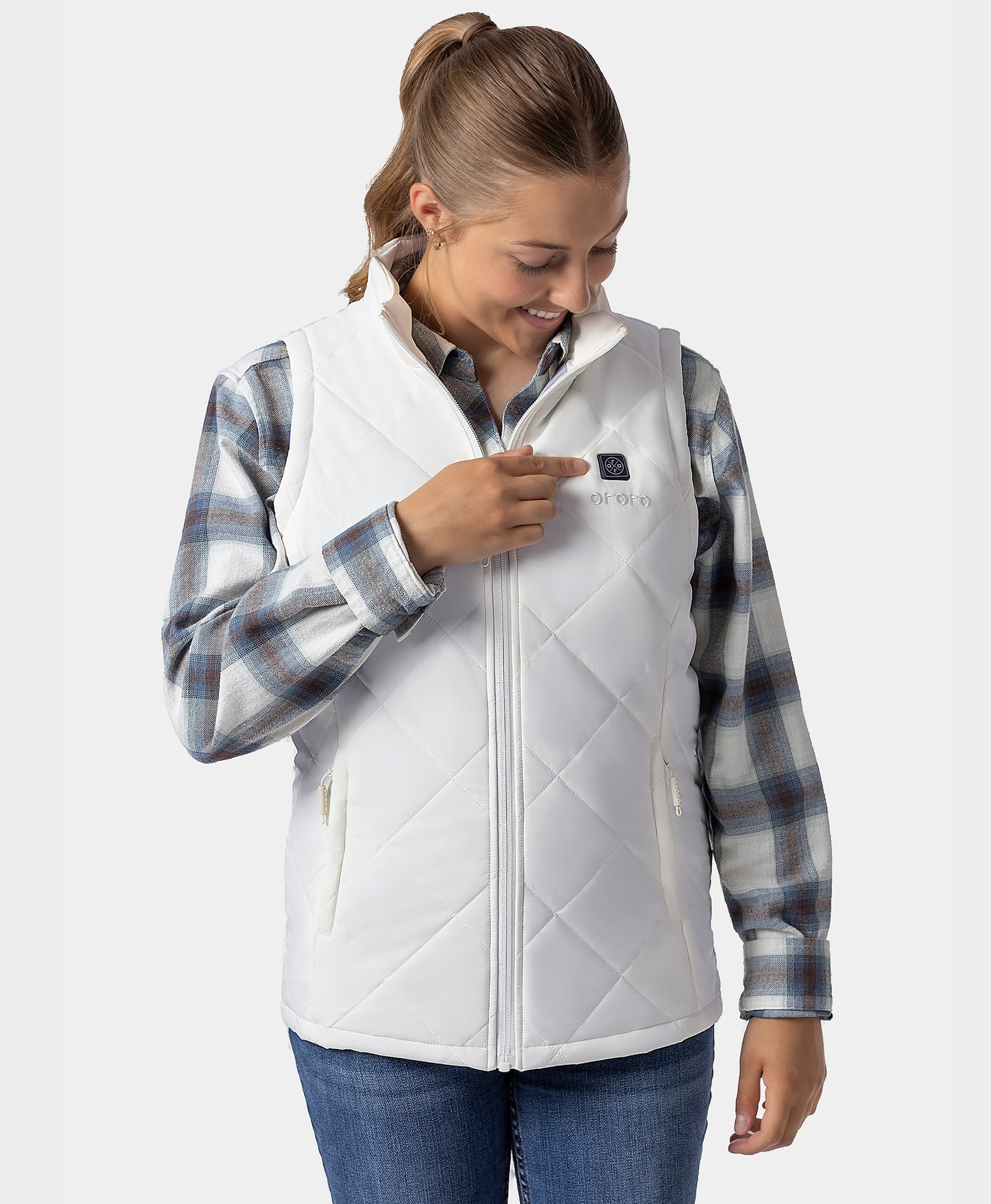 Women's Junior 4-Zone Heated Quilted Vest