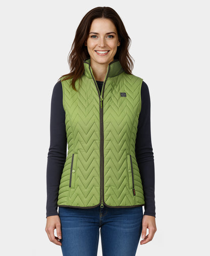 Women's Heated Chevron Quilted Vest