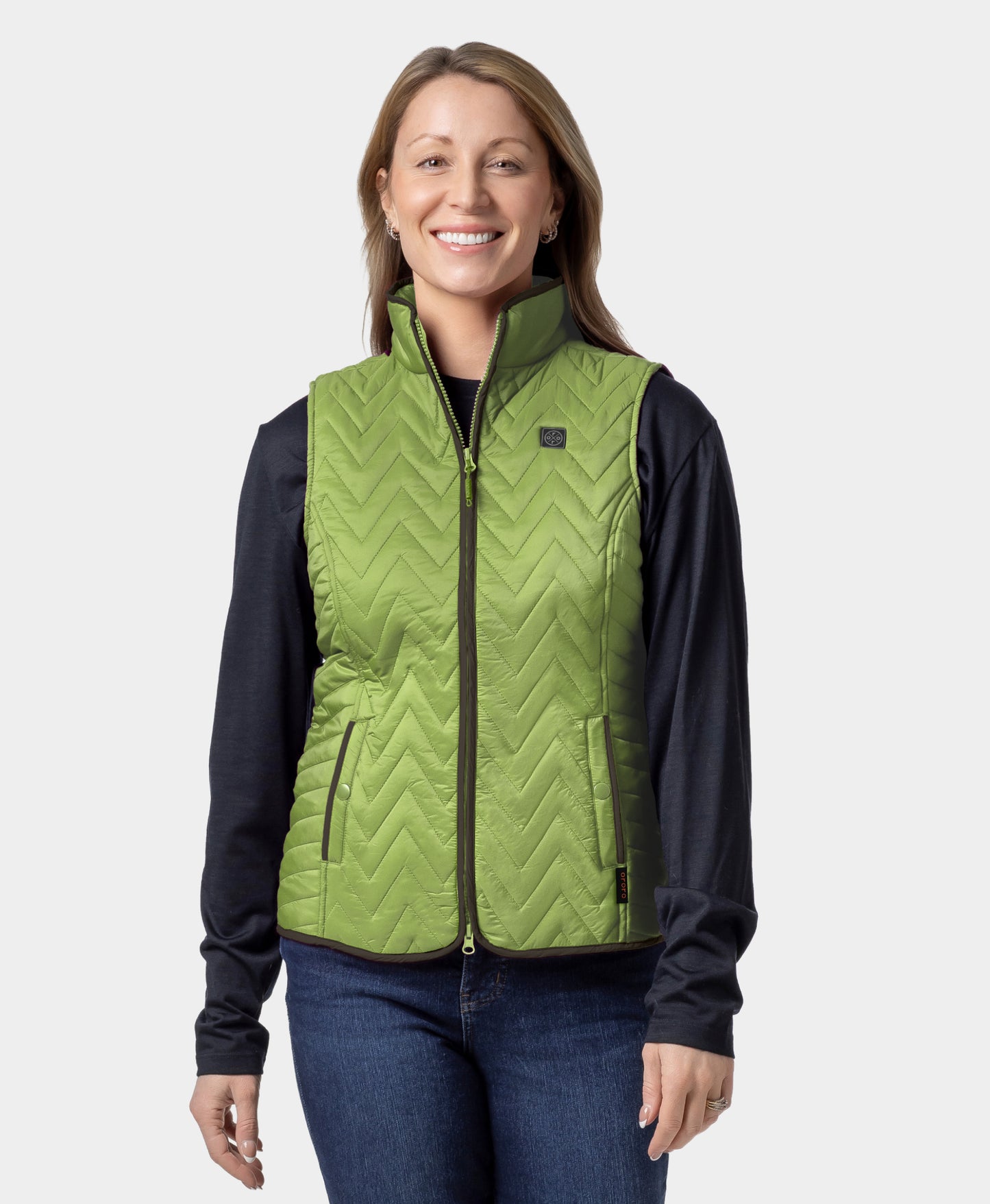 Women's Heated Chevron Quilted Vest