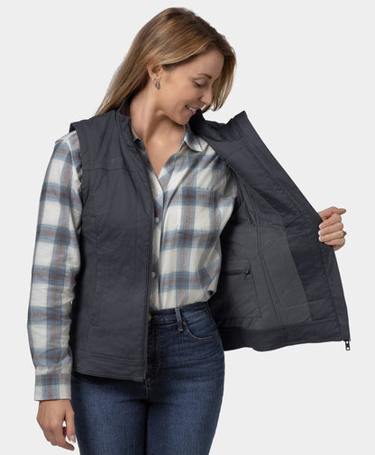 Cheyenne Women's 5-Zone Dual-Control Heated Canvas Vest