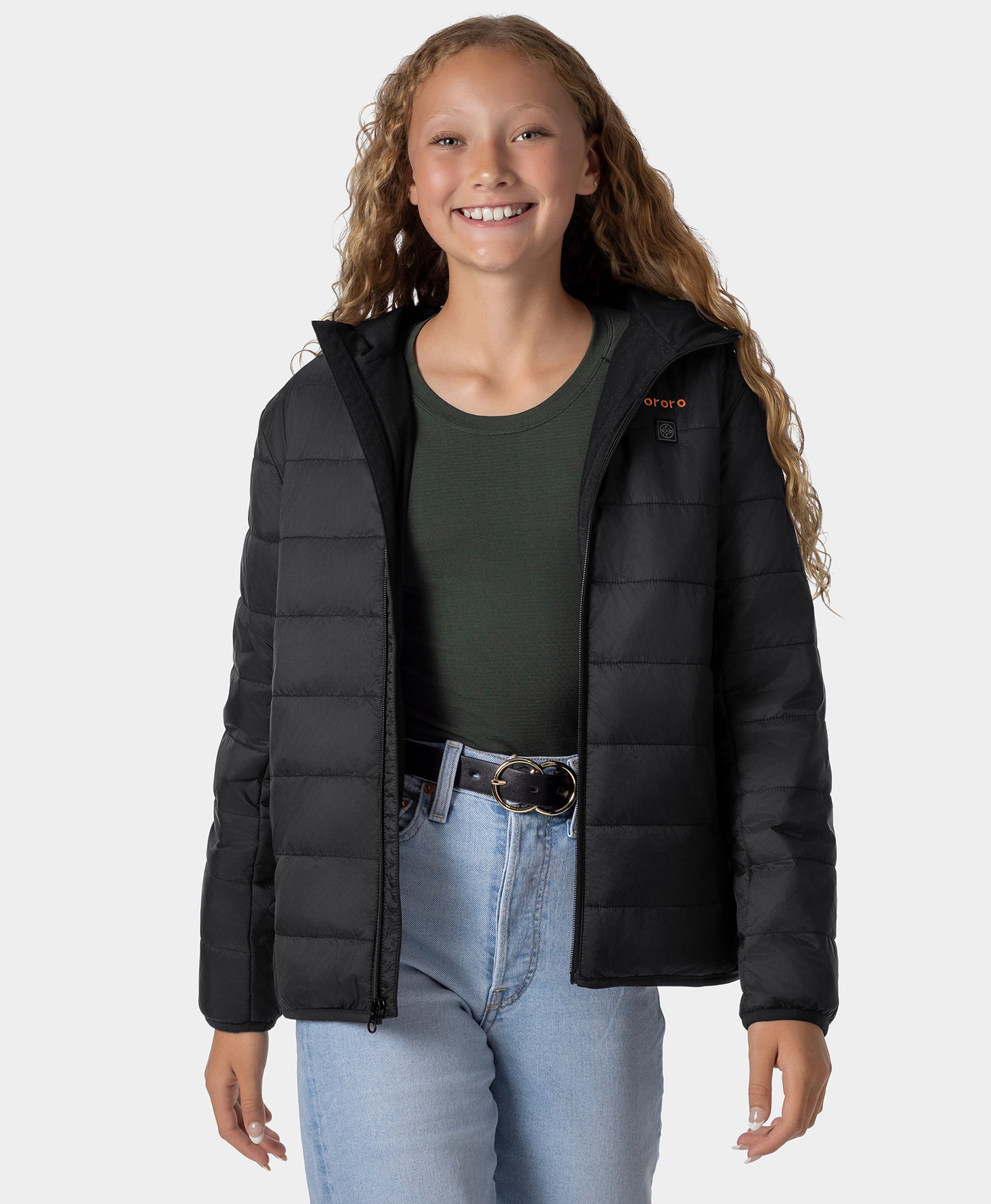 Kids' 4-Zone Heated Lightweight Puffer Jacket