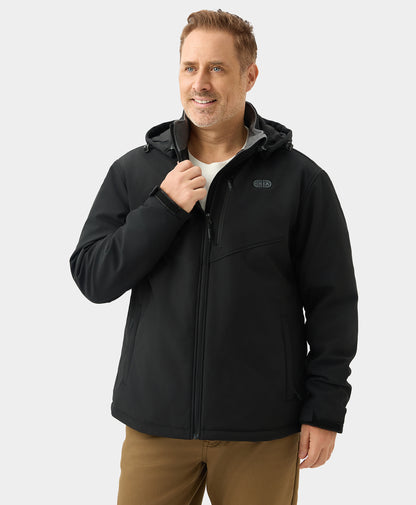 Men's Heated Dual Control Jacket with 5 Heating Zones (Pocket Heating)