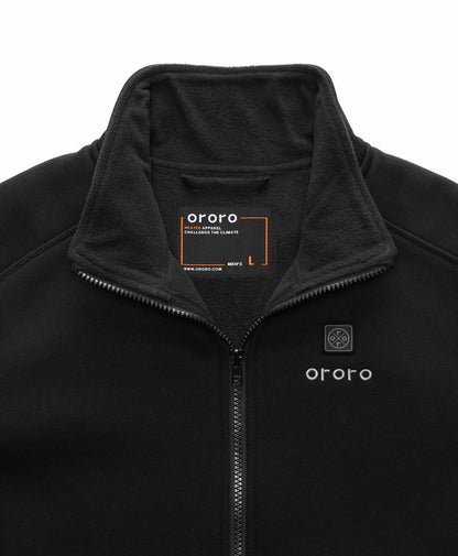 Florence Men's Heated Fleece Jacket - Black