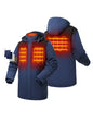 Four Zones Heating: Left & Right Chest, Collar, Upper Back