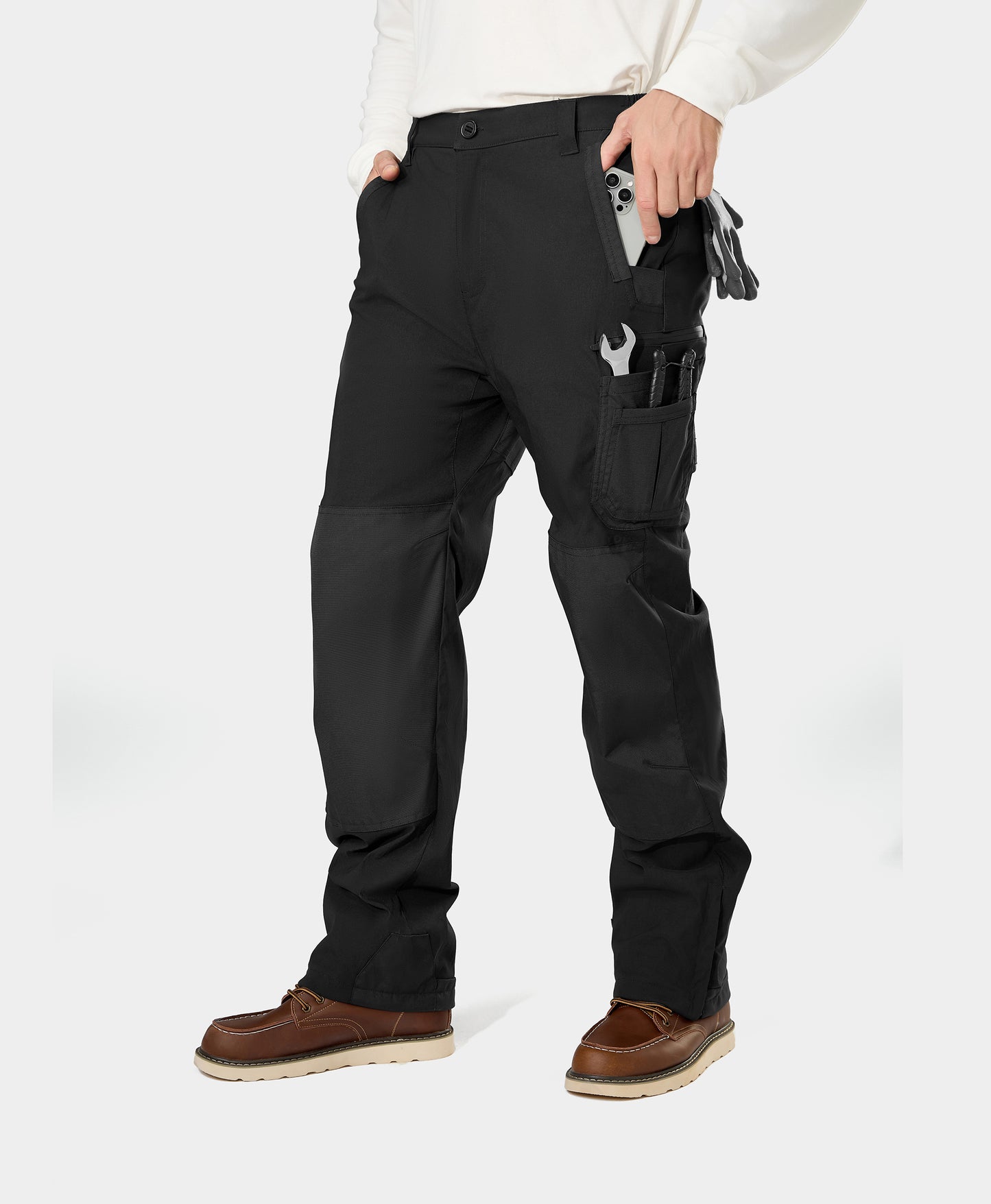 Bristol Men's Heated Utility Fleece Lined Pants