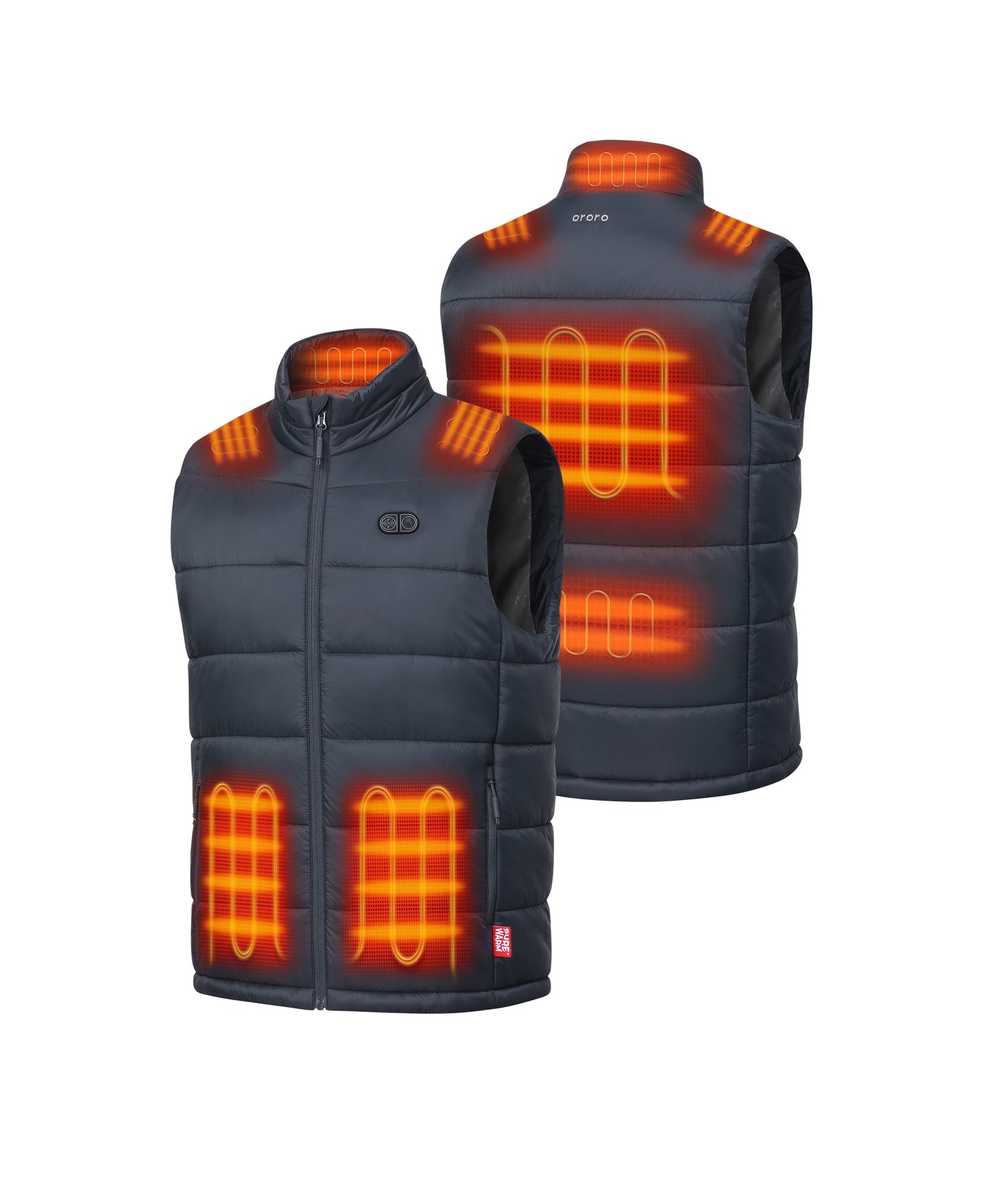 SureWarm® Men's 7-Zone Dual-Control Classic Pro Heated Vest (Lower Back)