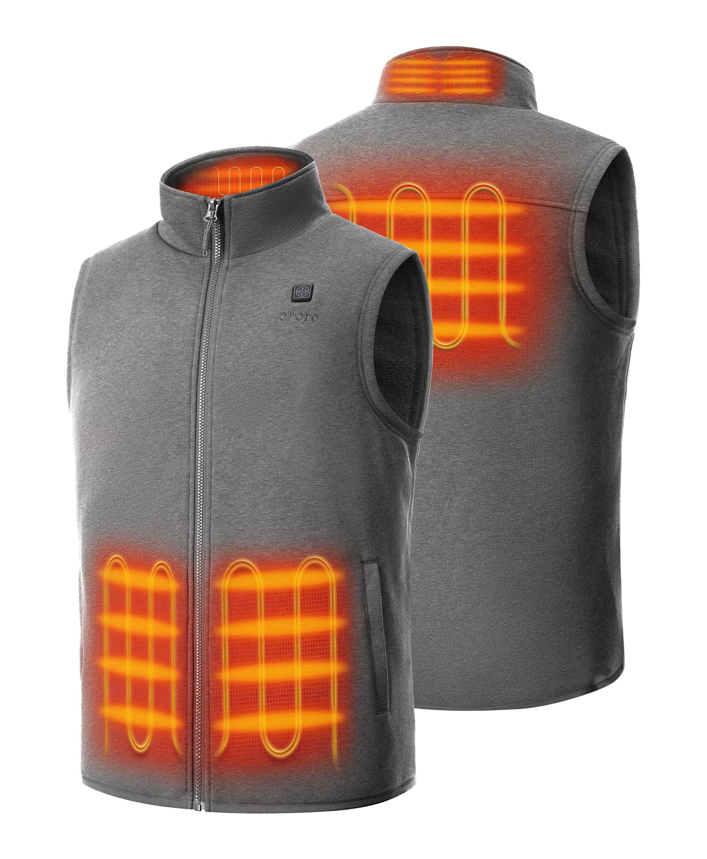 Men's Heated Fleece Vest (4 Heating Zones)
