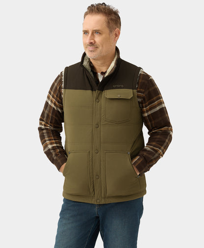 Sierra Men's Heated Sherpa Lined Vest