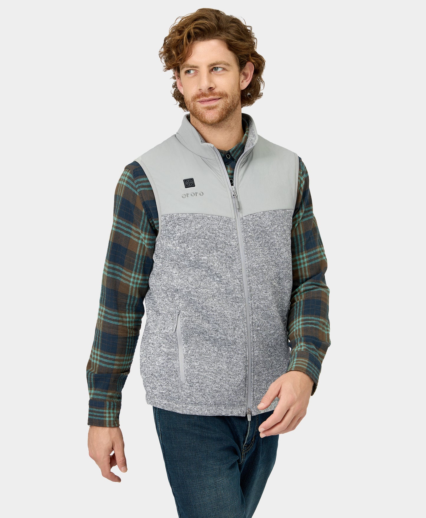 Augusta Men's Heated Sweater Fleece Vest