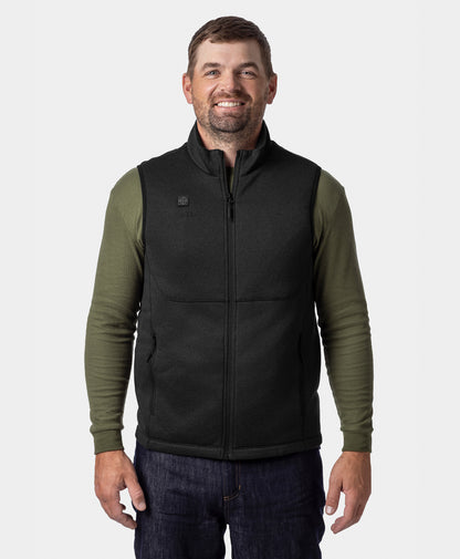 Augusta Tournament Men's 4-Zone Heated Sweater Fleece Vest