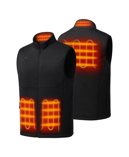 Augusta Tournament Men's 4-Zone Heated Sweater Fleece Vest
