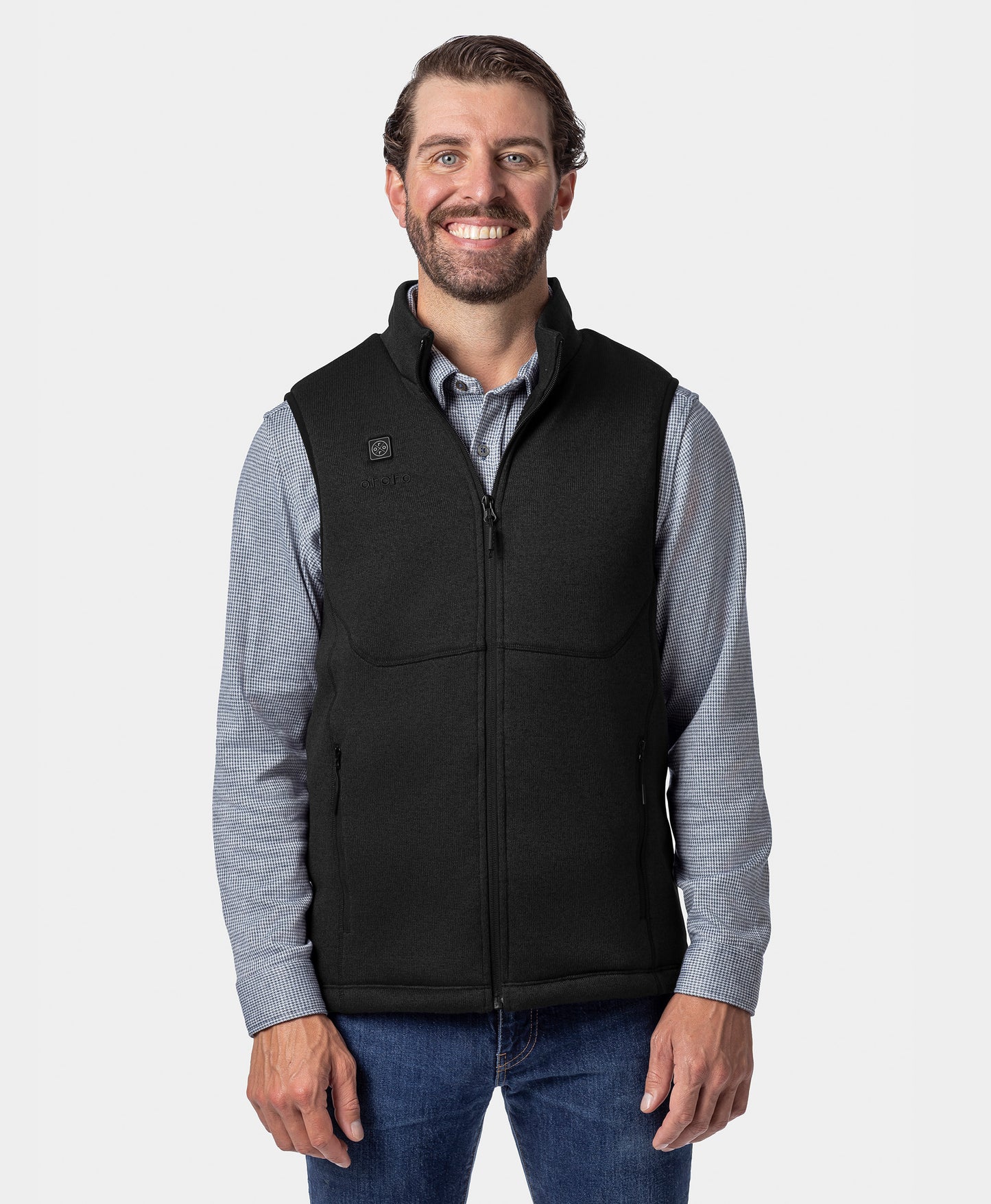 Augusta Tournament Men's 4-Zone Heated Sweater Fleece Vest
