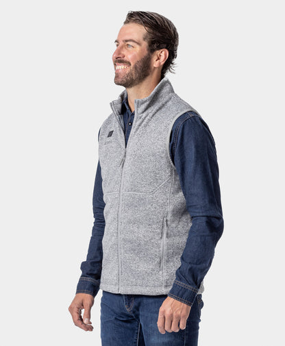 Augusta Tournament Men's 4-Zone Heated Sweater Fleece Vest