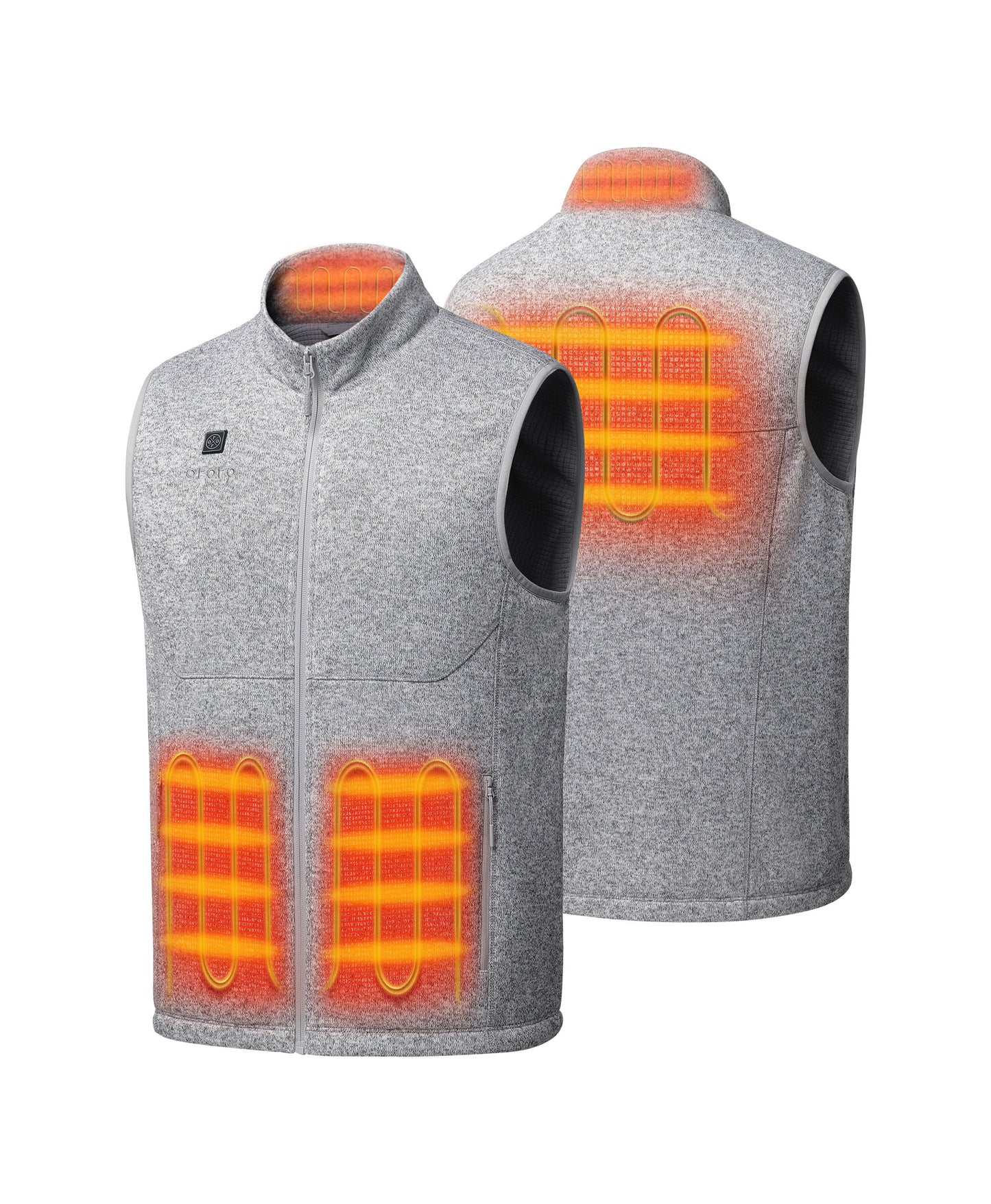 Augusta Tournament Men's 4-Zone Heated Sweater Fleece Vest