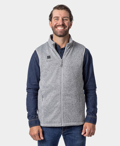 Augusta Tournament Men's 4-Zone Heated Sweater Fleece Vest