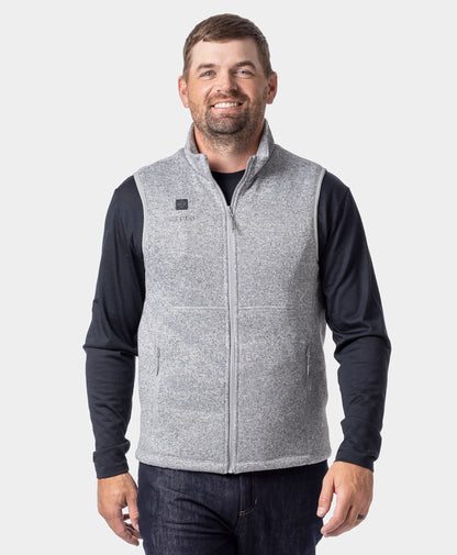 Augusta Tournament Men's 4-Zone Heated Sweater Fleece Vest