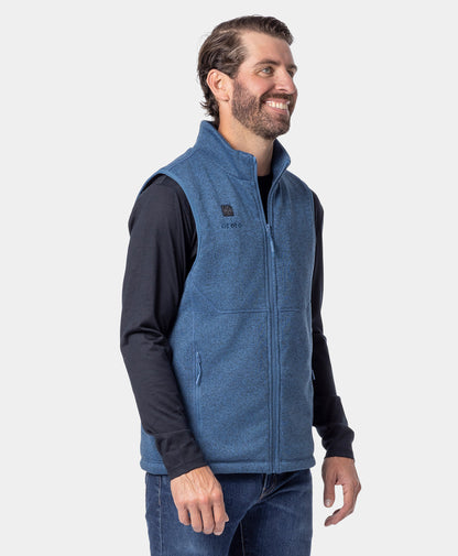 Augusta Tournament Men's 4-Zone Heated Sweater Fleece Vest