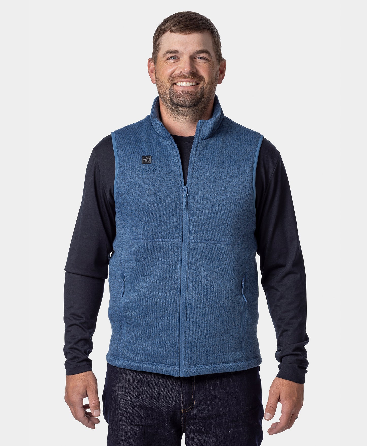 Augusta Tournament Men's 4-Zone Heated Sweater Fleece Vest