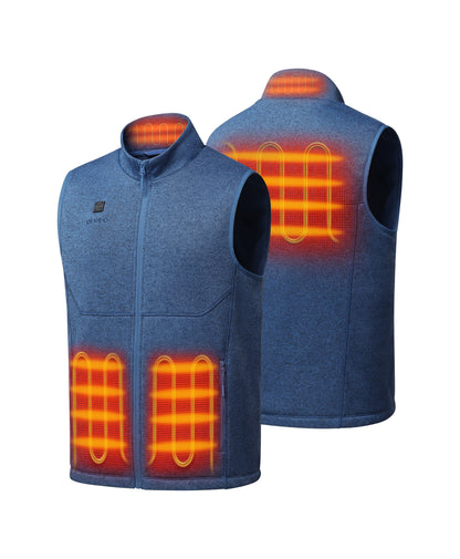 Augusta Tournament Men's 4-Zone Heated Sweater Fleece Vest