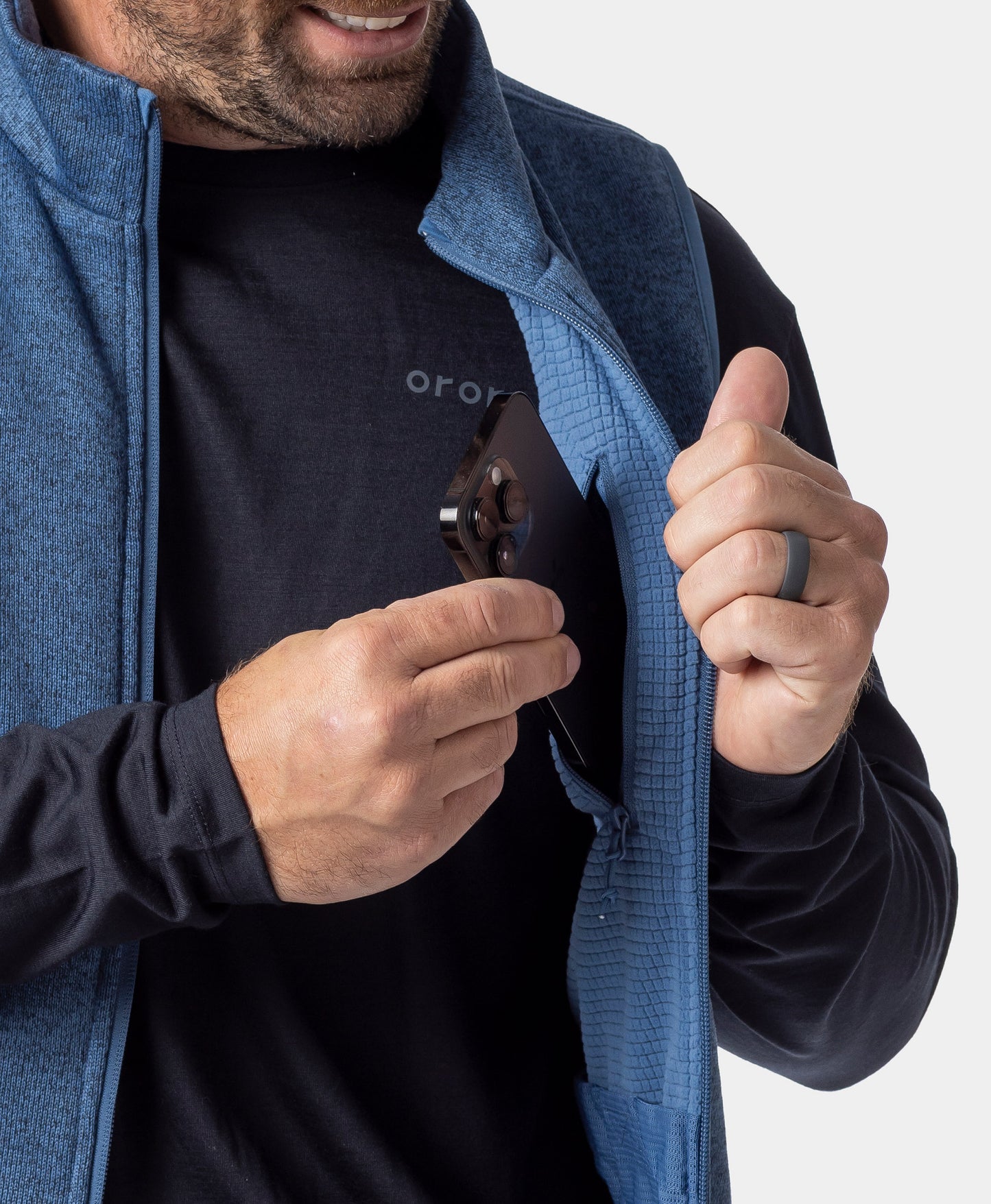 Augusta Tournament Men's 4-Zone Heated Sweater Fleece Vest