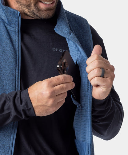 Augusta Tournament Men's 4-Zone Heated Sweater Fleece Vest