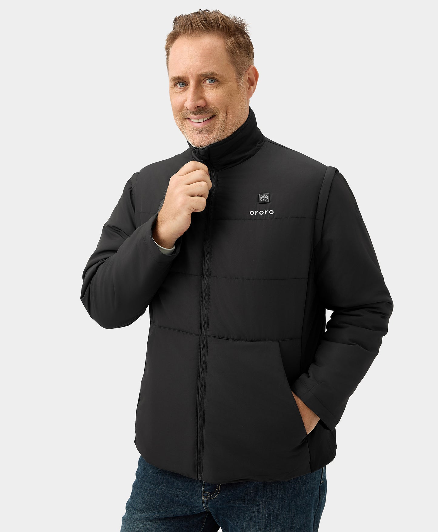 Men's Heated Golf Jacket (with Zip-Off Sleeves)