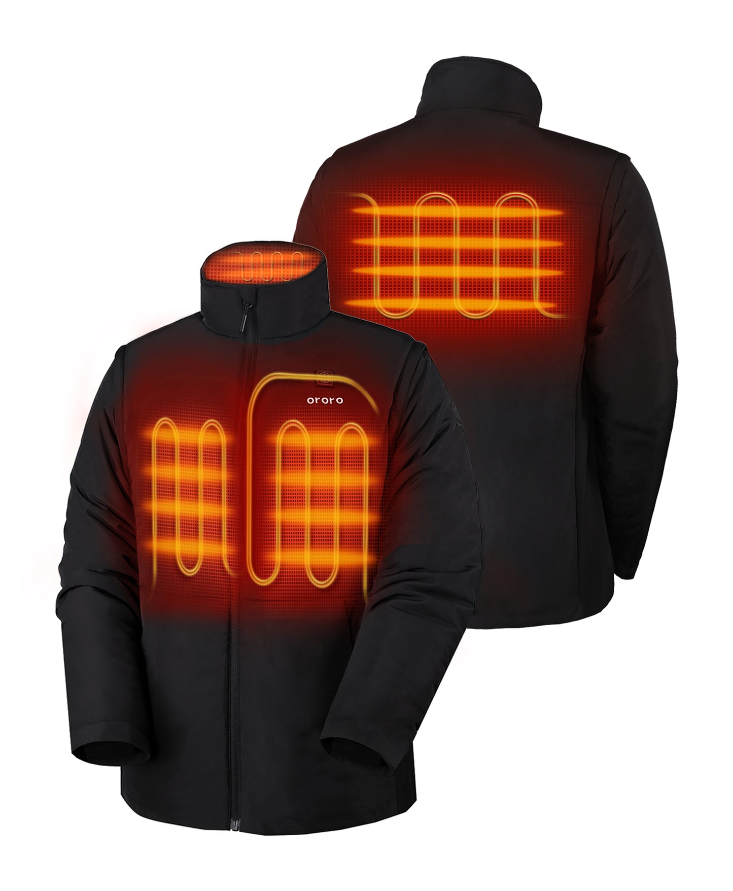 Men's Heated Golf Jacket (with Zip-Off Sleeves)