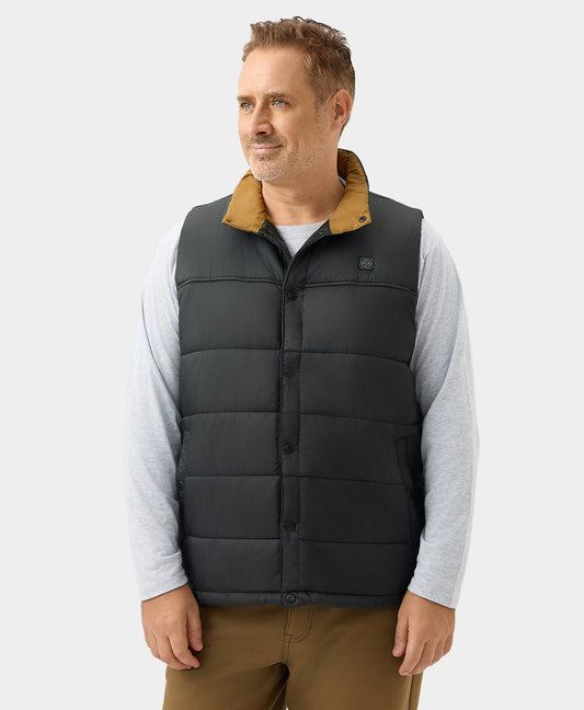 PuffLyte Men's Heated Lightweight Vest - Black