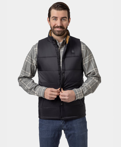 PuffLyte Men's Heated Lightweight Vest - Black