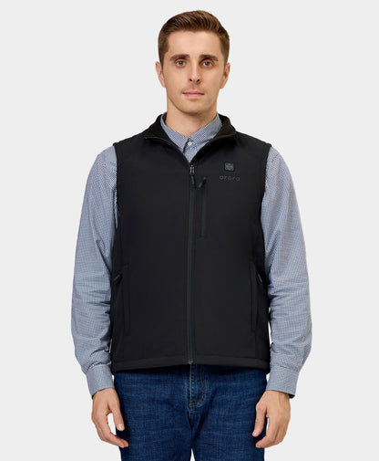 Men's Heated Softshell Vest - Lower Back Heating