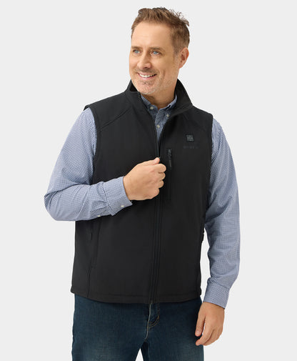 Men's Heated Softshell Vest - Lower Back Heating