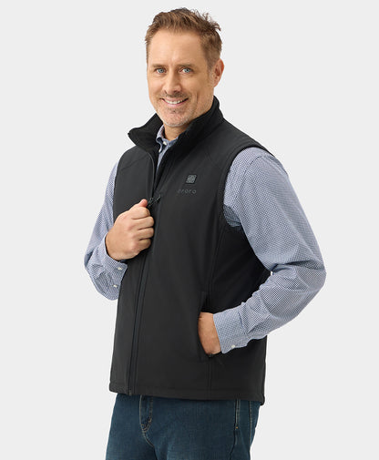 Men's Heated Softshell Vest - Lower Back Heating