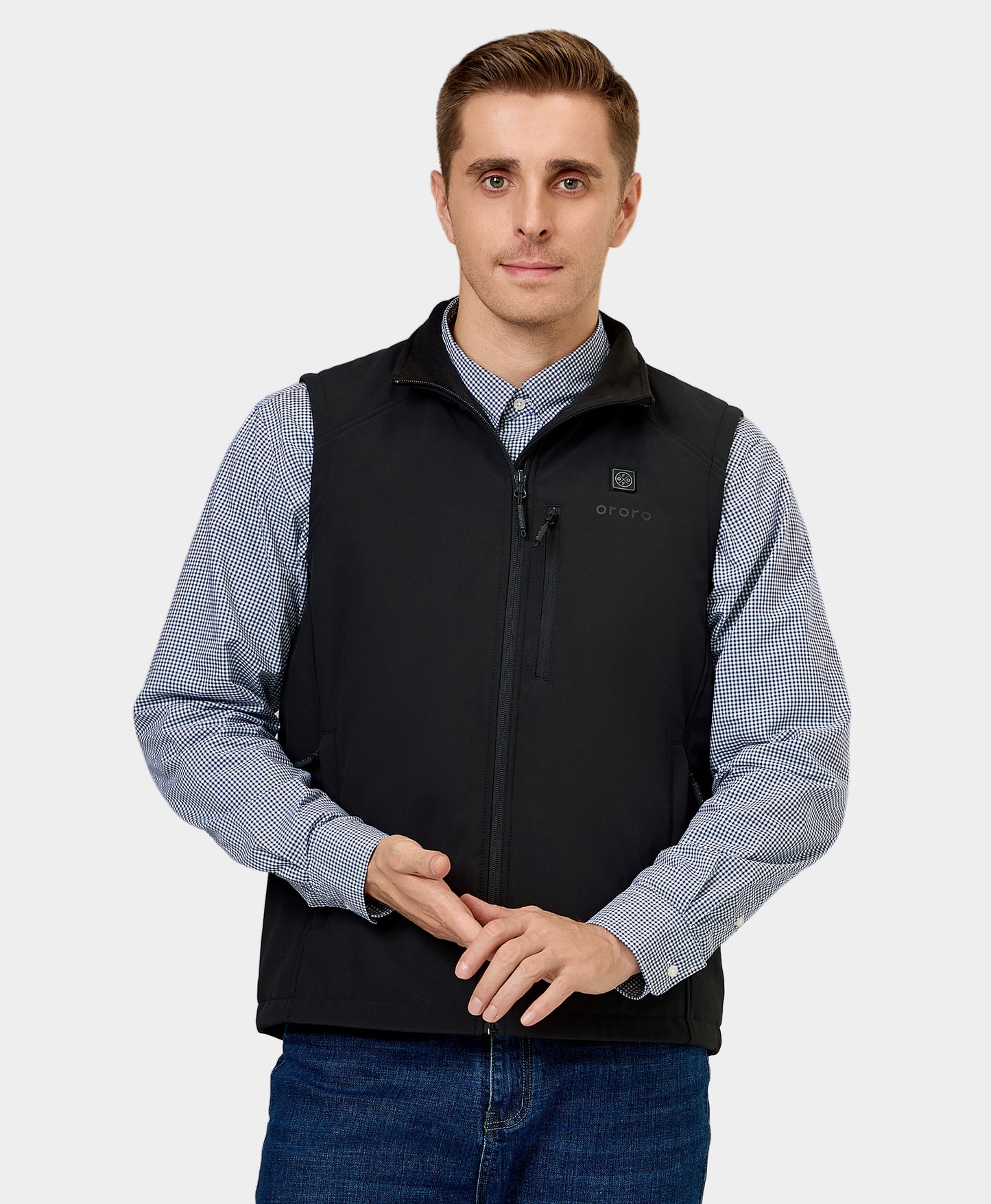 Men's Heated Softshell Vest - Lower Back Heating