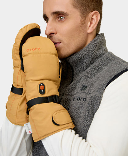 Amsterdam Heated Mittens 2.0 - Khaki