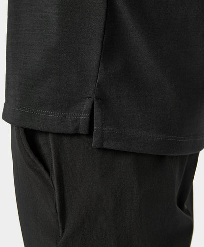 Aoraki Unisex Merino Wool Blend Baselayer - Black