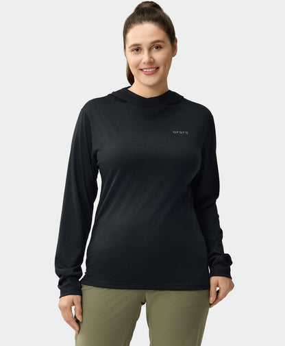Aoraki Unisex Merino Wool Blend Baselayer - Black