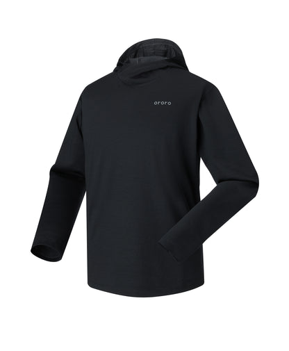 Aoraki Unisex Merino Wool Blend Baselayer - Black