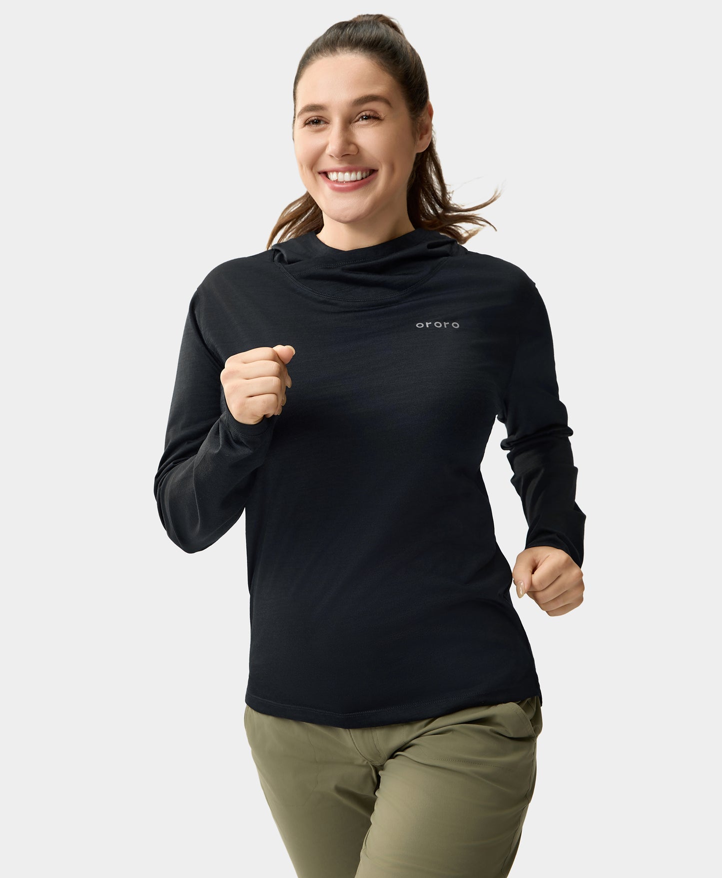 Aoraki Unisex Merino Wool Blend Baselayer - Black