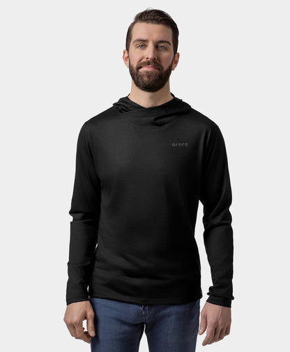 Aoraki Unisex Merino Wool Blend Baselayer - Black